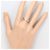 Autre Marque PT900 Platinring mit Diamant - Ansicht 6