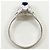 Autre Marque Platinring mit Saphir und Diamant - vista 2