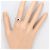 Autre Marque Platinring mit Saphir und Diamant - vista 6