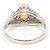 Autre Marque Platin-Ring mit Diamant und Opal - Ansicht 4
