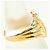 Autre Marque Bague anneau en platine PT900 et or jaune 18K sertie de diamants Doré - vue 2