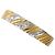 Autre Marque 18K Gelbgold- und Platin 900 Bandring mit Diamant Golden