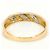 Autre Marque 18K Gelbgold- und Platin 900 Bandring mit Diamant Golden - Ansicht 3
