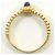 Autre Marque 18K Gelbgold- und Platinring mit Saphir und Diamant Golden - Ansicht 2