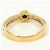 Autre Marque 18K Gelbgold- und Platinring mit Saphir und Diamant Golden - Ansicht 3