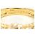Autre Marque 18K Gelbgold- und Platinring mit Saphir und Diamant Golden - Ansicht 4