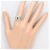 Autre Marque Platinring mit Jade und Diamant - Ansicht 6
