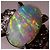 Autre Marque Platin 900 Ring mit Opal und Diamant - Ansicht 2
