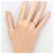 Autre Marque PT900 Platin-Ring mit Saphir - Ansicht 6