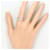 Autre Marque Platinring mit Diamant - Ansicht 5