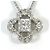 Autre Marque Collana in platino con diamanti