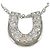 Autre Marque Elegante collana in platino e diamanti