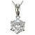 Autre Marque Collana in platino con zircone