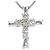 Autre Marque Collar de oro blanco de 18K con diamante Dorado