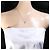 Autre Marque Collar de oro blanco de 18K con diamante Dorado - vista 5