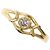 Autre Marque 18K Gelbgold Diamantring Golden