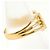 Autre Marque 18K Gelbgold-Ring mit Diamant Golden - Ansicht 2
