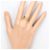 Autre Marque 18K Gelbgold-Ring mit Diamant Golden - Ansicht 6
