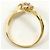 Autre Marque 18K Gelbgold-Ring mit Diamant Golden - Ansicht 2