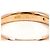 Autre Marque Anello a fascia in oro rosa 18K e diamanti D'oro - vista 4