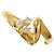 Autre Marque 18K Gelbgold- und Diamantring Golden