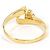 Autre Marque 18K Gelbgold- und Diamantring Golden - Ansicht 3