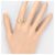 Autre Marque 18K Gelbgold- und Diamantring Golden - Ansicht 6