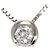 Autre Marque 14K Weißgoldkette mit Diamant Golden