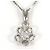 Autre Marque 14K Weißgoldkette mit Diamant Golden