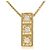 Autre Marque Collana in oro giallo 10K con diamante D'oro