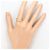 Autre Marque 10K Gelbgold-Ring mit Diamant Golden - Ansicht 5