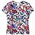 Chanel Blusa 15C Dubai Caleidoscópica FR 40 Rosa Blanco Azul Multicolor Verde Amarillo