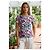 Chanel Blusa 15C Dubai Caleidoscópica FR 40 Rosa Blanco Azul Multicolor Verde Amarillo - vista 6