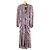 Maje Majorelle Maxikleid mit Volants - Violett Mehrfarben Lila