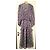 Maje Majorelle Maxikleid mit Volants - Violett Mehrfarben Lila - Ansicht 5