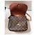Louis Vuitton Borsa Saint Cloud GM Tela Monogram Marrone Monogramma - vista 11