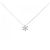 Autre Marque Collana Fiore in Diamanti Au750 Argento