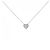 Autre Marque Collana in oro bianco 10K e diamanti Argento