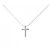 Autre Marque Collana Croce Diamante Au750 Argento