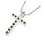 Autre Marque Collana Croce Diamante Au750 Argento - vista 4