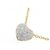 Autre Marque Collana Cuore di Diamanti Au750 D'oro - vista 3