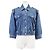 Chaqueta de denim y algodón Monogram Louis Vuitton Azul