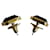 Chanel Coco Mark Eckige Ohrringe Golden  - Ansicht 5