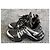 Sneakers chunky in pelle nera e argento Louis Vuitton Nero - vista 3
