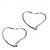Orecchini a cerchio Elsa Peretti Open Heart di Tiffany & Co. Argento