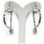 Orecchini a cerchio Elsa Peretti Open Heart di Tiffany & Co. Argento - vista 5