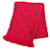 Stola in lana e seta Ruby di Louis Vuitton Rosso  - vista 1