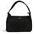 Pochette con zip Gucci Vintage GG Canvas Pelle Logo Patch Nero