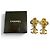 Brincos de clip Chanel Vintage 93A Metal Lava Flower Dourado - vista 2