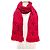 Sciarpa Louis Vuitton Ruby Monogram con frange Rosso - vista 3
